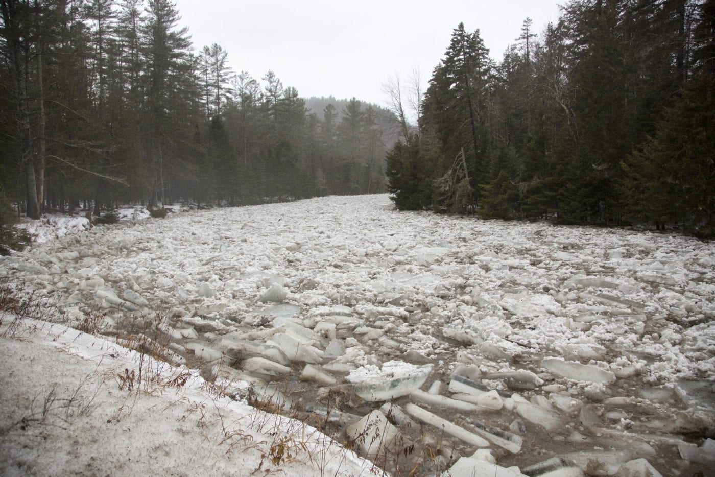 Ausable River Ice Jam