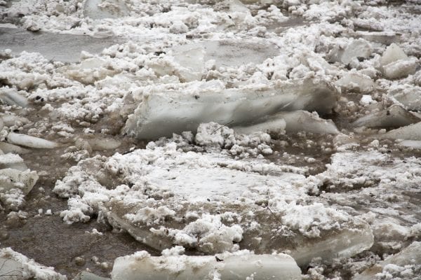Ausable River Ice Jam