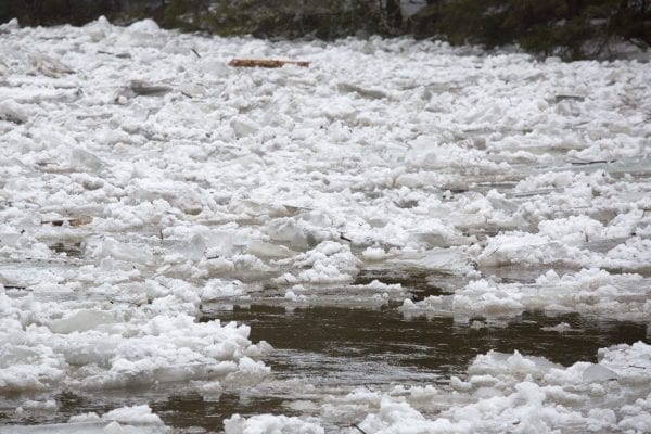 Ausable River Ice Jam
