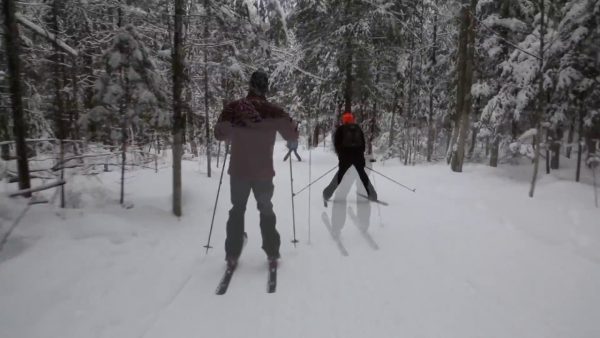 A lunchtime ski at Dewey Mountain