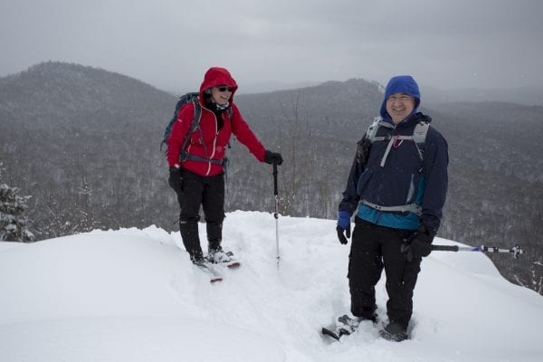 A skip trip to Goodman Mountain near Tupper Lake after several feet of snow had fallen. The deep snow made it possible to ski this hiking trail that is part of the Tupper Lake Triad.