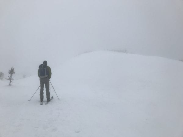 Skiing Mount Marcy’s summit in a whiteout