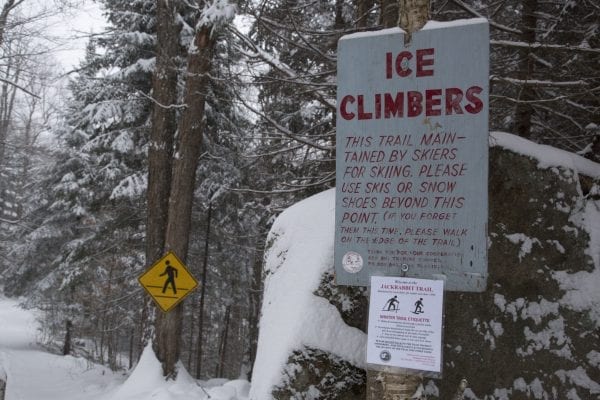 Old Mountain Road is part of the Jackrabbit Ski Trail. It runs from Mountain Lane in Lake Placid to Alstead Hill Road in Keene, making for a scenic ski in the winter months. Photo by Mike Lynch