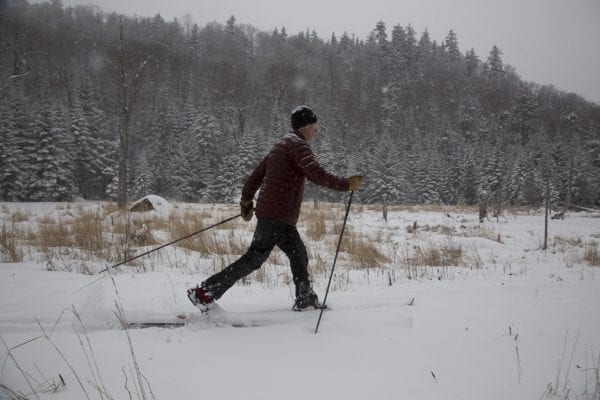 Old Mountain Road is part of the Jackrabbit Ski Trail. It runs from Mountain Lane in Lake Placid to Alstead Hill Road in Keene, making for a scenic ski in the winter months. Photo by Mike Lynch
