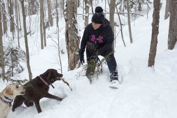 Coney Mountain is a popular hiking destination near Tupper Lake, but it can also be skied in the winter when there is a deep snowpack.