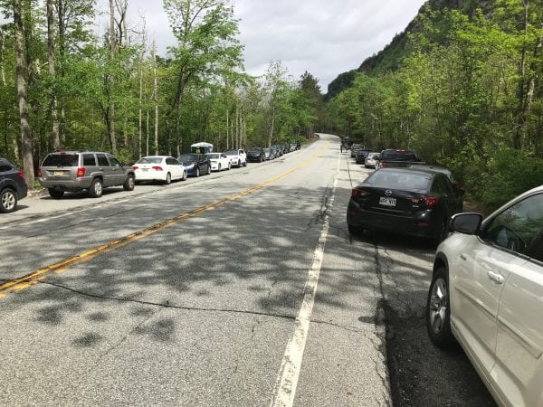 Parked cars on Route 73 create safety hazard