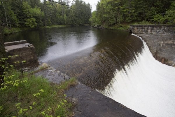 Rome Dam on the West Branch of the Ausable River in May 2017. Photo by Mike Lynch