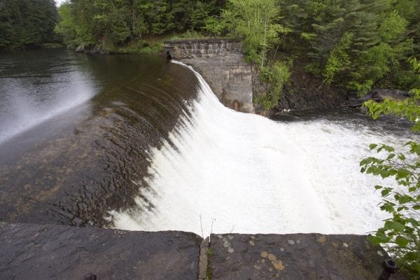 Rome Dam on the West Branch of the Ausable River in May 2017. Photo by Mike Lynch