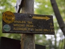 algonquin peak sign