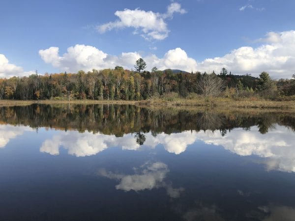 The upper Hudson River just below Sanford Lake. Photo by Phil Brown