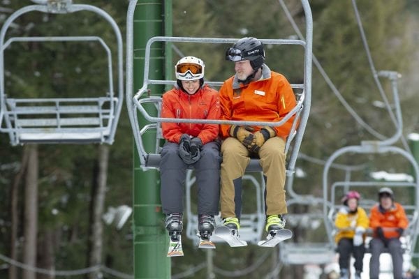The Adaptive Winter Sports Program is one of many programs the Double H Ranch in Lake Luzerne offers children with chronic illnesses or disabilities. Photo by Mike Lynch
