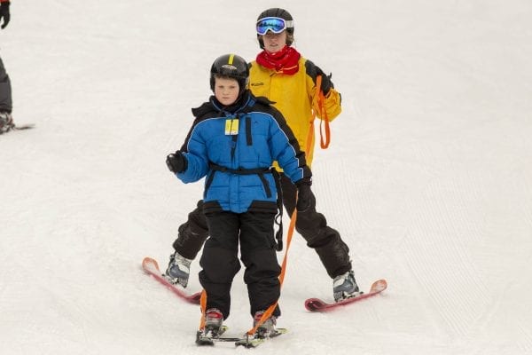The Adaptive Winter Sports Program is one of many programs the Double H Ranch in Lake Luzerne offers children with chronic illnesses or disabilities. Photo by Mike Lynch