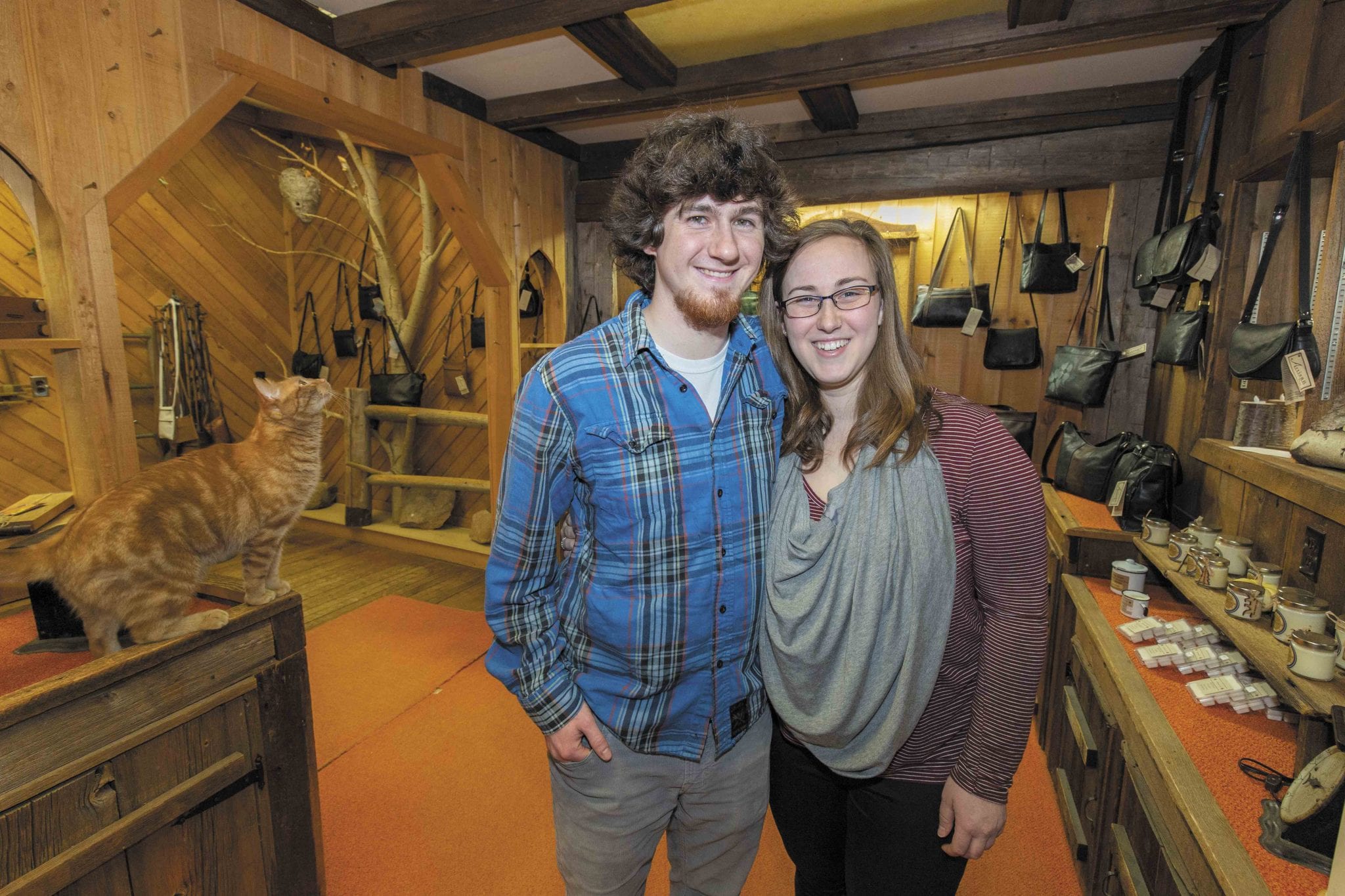 Leather Artisan owners Broyce and Allison Guerette