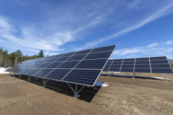 The town of Franklin installed solar panels in Kate Mountain Park to produce power for its facilities.