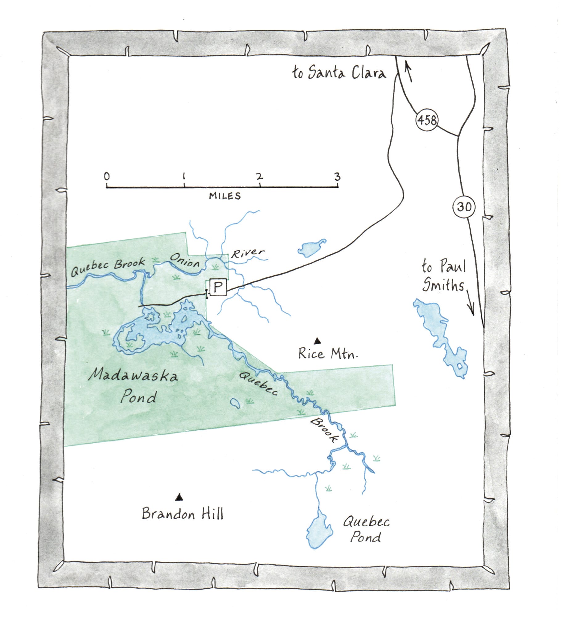 map of Madawaska Flow