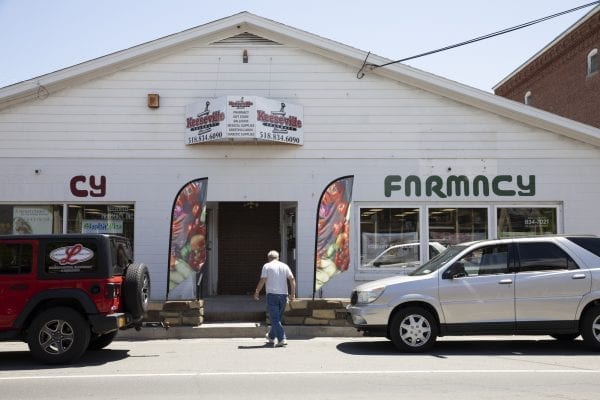 The Keeseville Pharmacy has started selling food to meet a demand in the local market. The Pharmacy has been able to add food to its business model with the help of ADK Action. Photo by Mike Lynch
