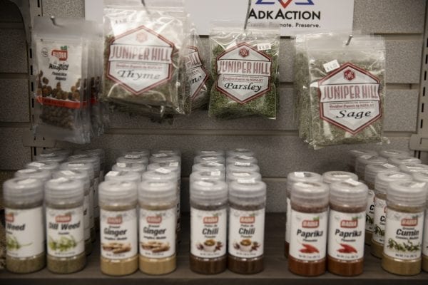 The Keeseville Pharmacy has started selling food to meet a demand in the local market. The Pharmacy has been able to add food to its business model with the help of ADK Action. Photo by Mike Lynch