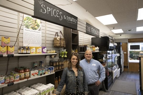 The Keeseville Pharmacy has started selling food to meet a demand in the local market. The Pharmacy has been able to add food to its business model with the help of ADK Action. Photo by Mike Lynch