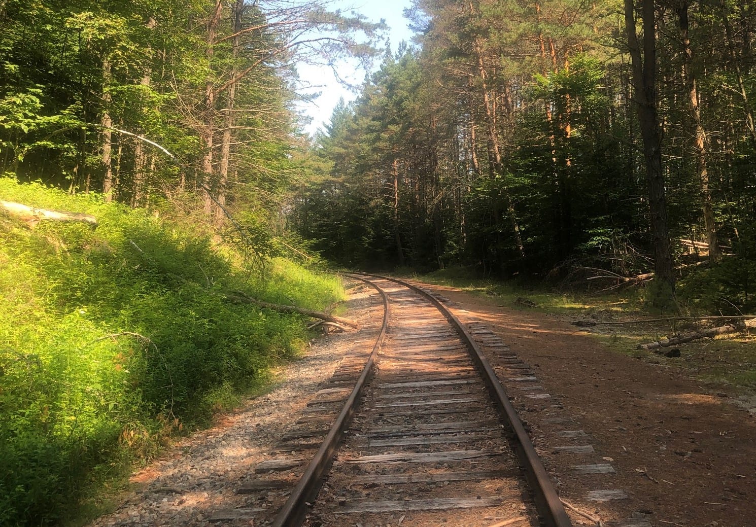 rail trail Saranac Lake