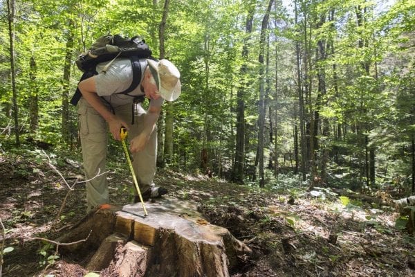 Peter Bauer on snowmobile trail