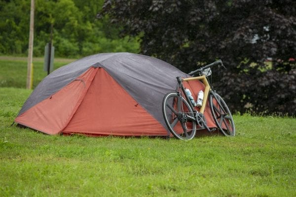 Cycle Adirondacks stopped at the Essex County Fairgrounds in Westport this year. Photo by Mike Lynch