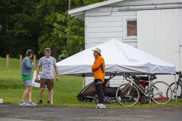 Cycle Adirondacks stopped at the Essex County Fairgrounds in Westport this year. Photo by Mike Lynch