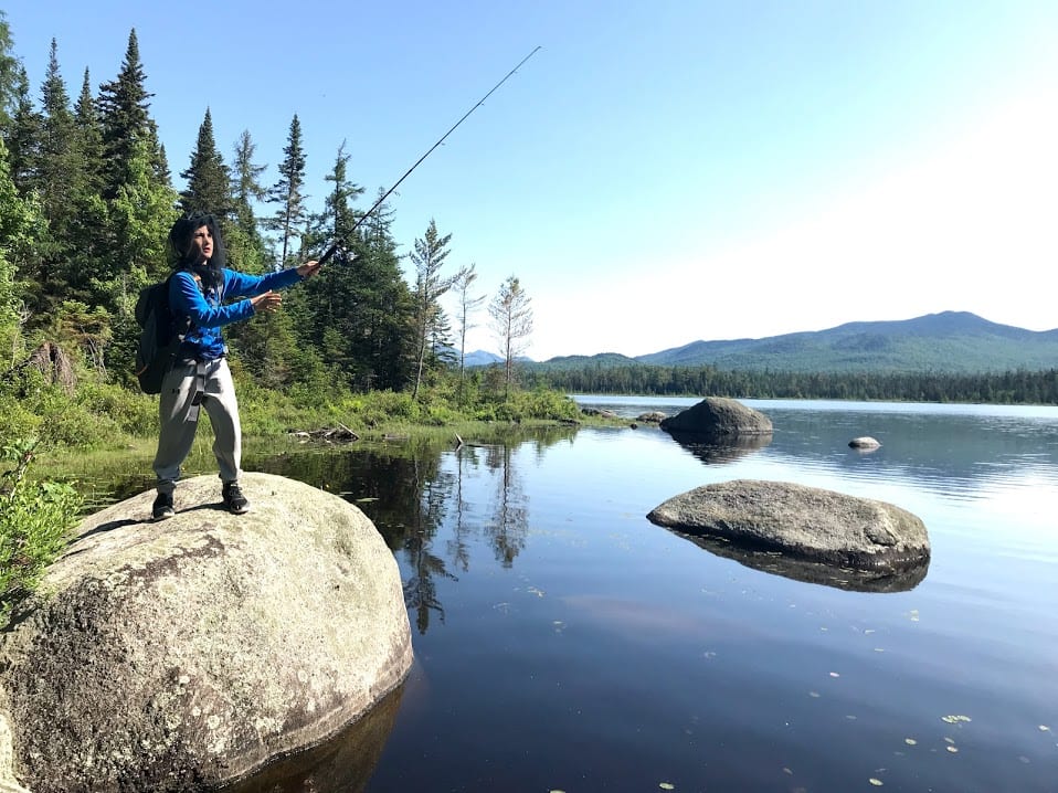 Fishing at Wolf Pond