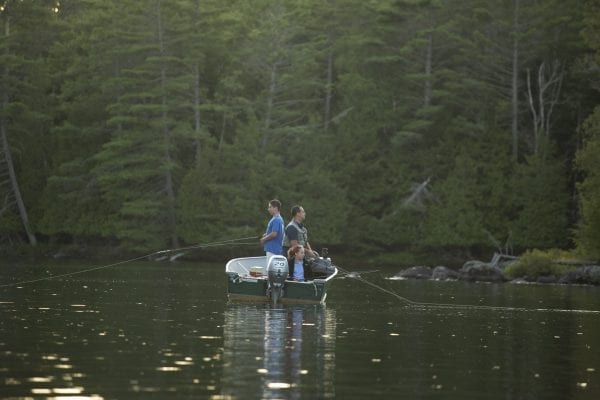 Fishing is popular on Lower Saranac Lake and the nearby Saranac River. Photo by Mike Lynch