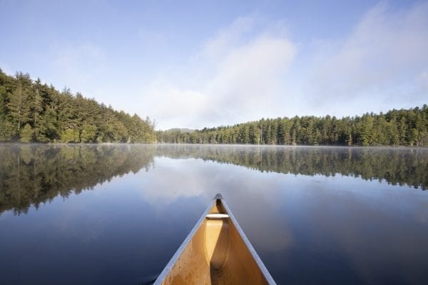 Scenes from Long Pond in the St. Regis Canoe Area in early September, where North Country Community College students in the Wilderness Recreation Leadership program where in the midst of a monthlong backcountry trip. Photo by Mike Lynch