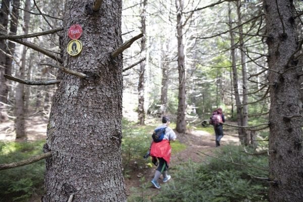 Scenes from Long Pond Mountain in the St. Regis Canoe Area in early September, where North Country Community College students in the Wilderness Recreation Leadership program where in the midst of a monthlong backcountry trip. Photo by Mike Lynch