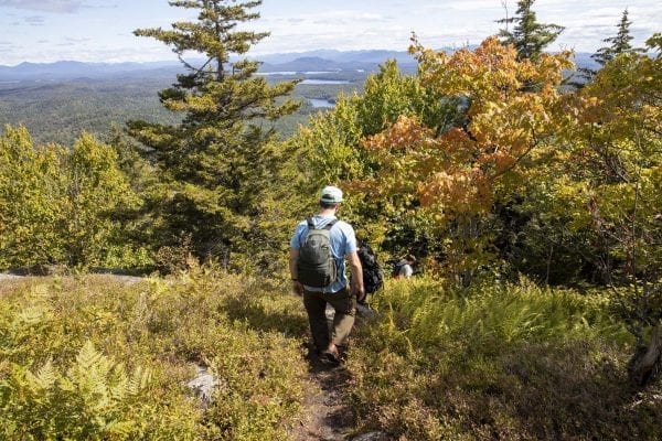 Scenes from Long Pond Mountain in the St. Regis Canoe Area in early September, where North Country Community College students in the Wilderness Recreation Leadership program where in the midst of a monthlong backcountry trip. Photo by Mike Lynch