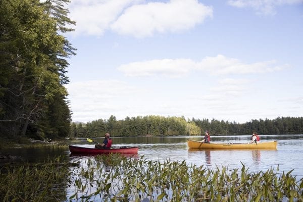 Scenes from Long Pond in the St. Regis Canoe Area in early September, where North Country Community College students in the Wilderness Recreation Leadership program where in the midst of a monthlong backcountry trip. Photo by Mike Lynch