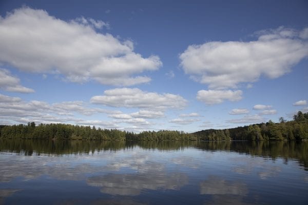 Scenes from Long Pond in the St. Regis Canoe Area in early September, where North Country Community College students in the Wilderness Recreation Leadership program where in the midst of a monthlong backcountry trip. Photo by Mike Lynch
