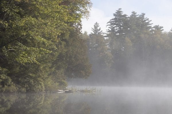 Scenes from Long Pond in the St. Regis Canoe Area in early September, where North Country Community College students in the Wilderness Recreation Leadership program where in the midst of a monthlong backcountry trip. Photo by Mike Lynch
