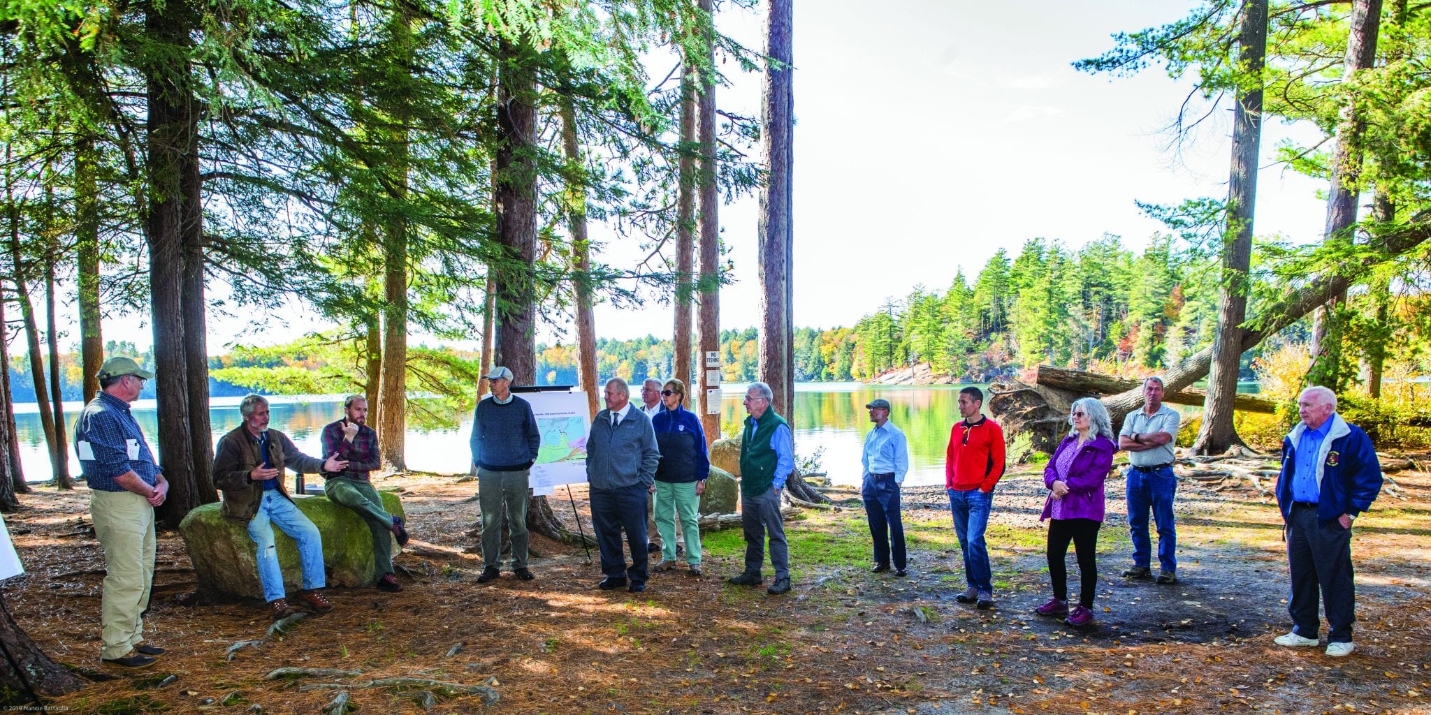 APA board at Little Green Pond