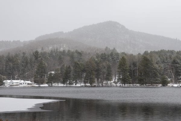 Snow scenes around Saranac Lake on November 12 when the region was hit with its first real storm at the lower elevations. Photo by Mike Lynch