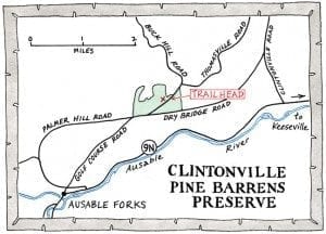 Clintonville Pine Barrens Preserve Map.