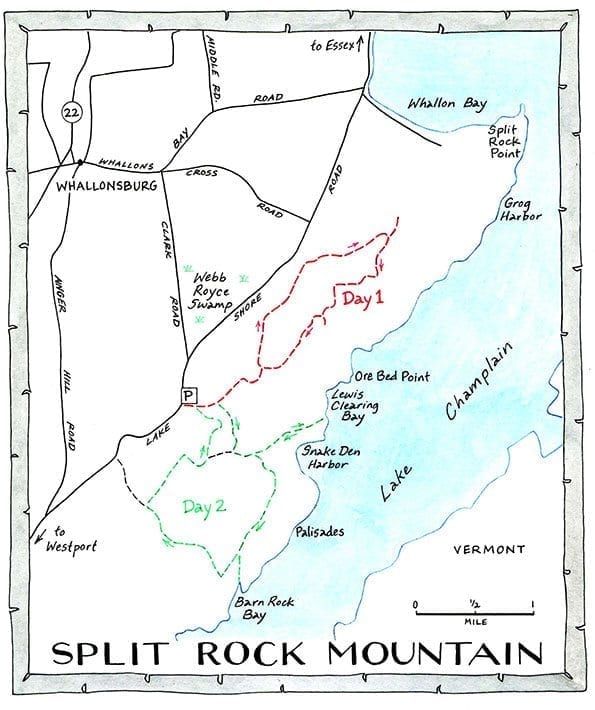 split rock mountain map