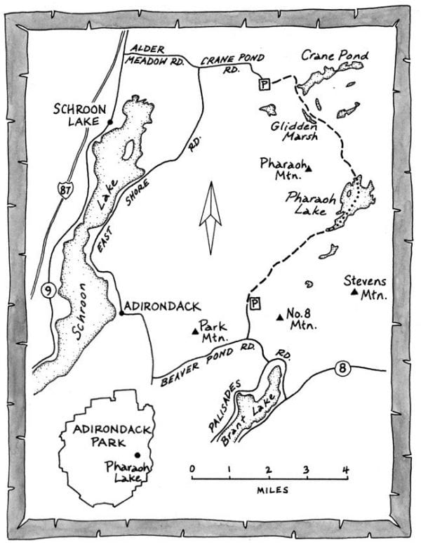 pharaoh lake ski map