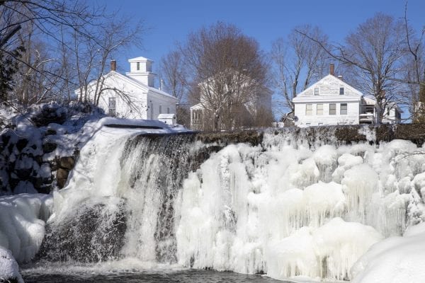 The state Department of Environmental Conservation has found the Penfield Pond Dam to be unsound, and the foundation that owns the property is attempting to find funds to repair it. Photo by Mike Lynch