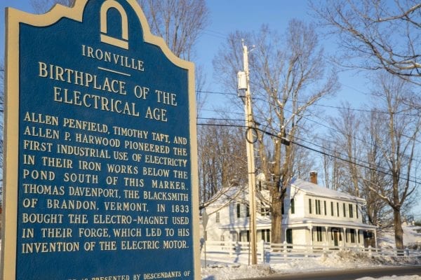 Ironville is a national historic district, with a dozen buildings still standing that have connections to the glory days of iron mining. The crown jewel is the Penfield Homestead, the nearly 200-year-old home of mining pioneer Allen Penfield, which is now a museum bursting with artifacts and stories. The most significant is told through a replica of the electromagnet that changed the face of industry. Photo by Mike Lynch