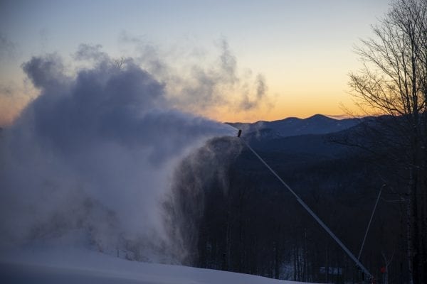 On cold winter mornings, skiers can be found skinning up Whiteface Mountain between the hours of 6 and 8:30 a.m. as part of the Uphill Skiing Program. Skiers do this for exercise, especially when there isn’t a lot of snow in the backcountry, to train for upcoming adventures, and to experience the scenery at sunrise. This activity has been occurring at Whiteface for decades, but it has become more popular and more regulated in recent years.