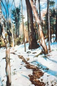 painting of winter scene