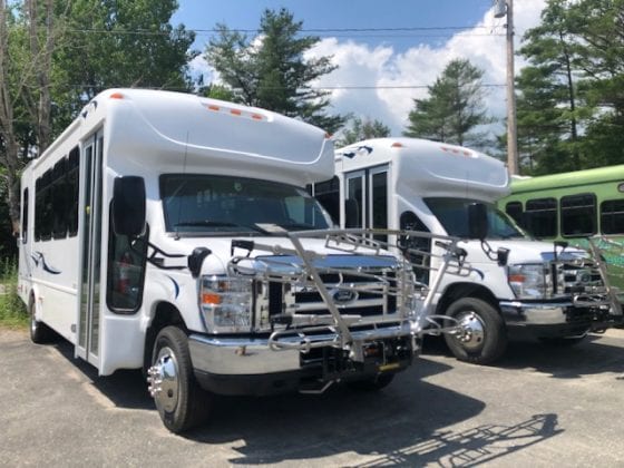 Hiker shuttles starting to run in the High Peaks