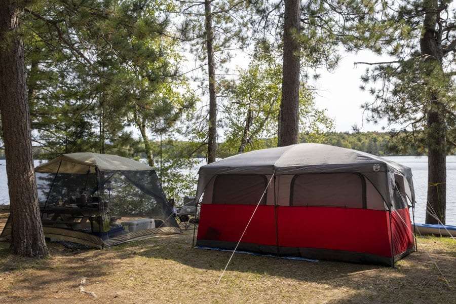 fish creek campground in the summer