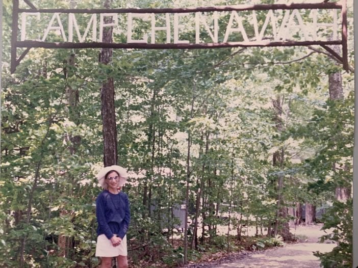 Ruth Bader Ginsburg visits her old summer camp.