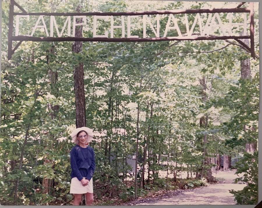 Ruth Bader Ginsburg visits her old summer camp.