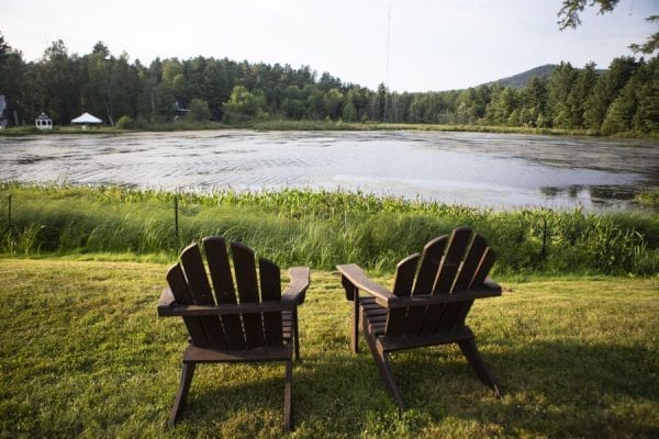 Lake Flower in the village of Saranac Lake. Photo by Benjamin Chambers