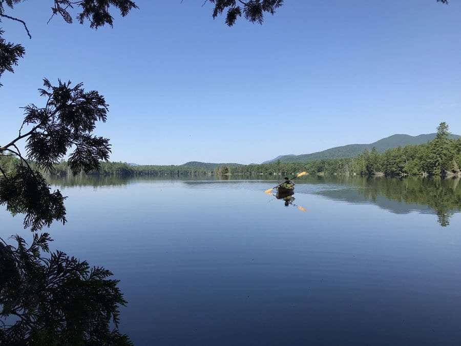 Canoe on Third Lake, Essex Chain