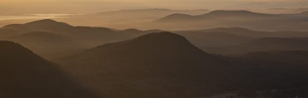 Early morning view from Poke-O-Moonshine. Photo by Mike Lynch
